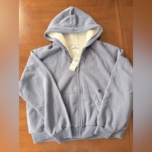 Hollister Blue Hoodie Jacket